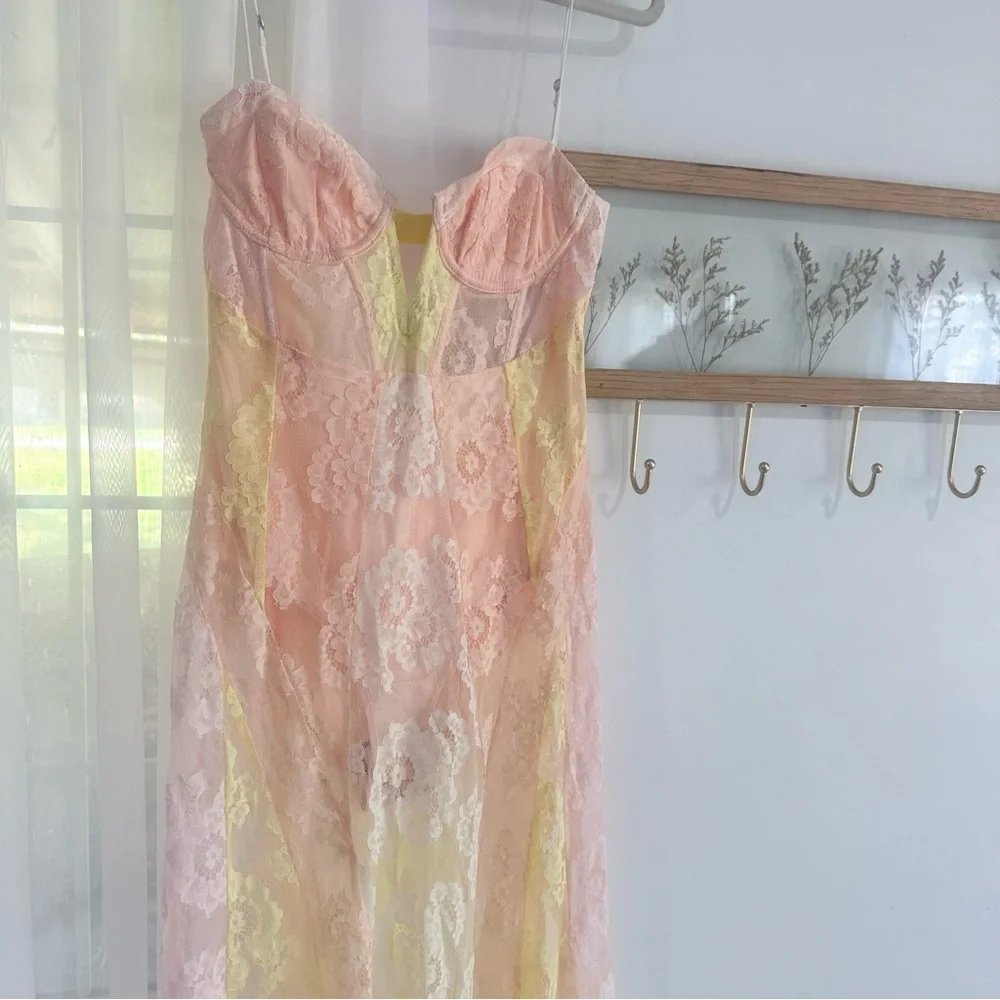 NEW For Love And Lemons Blossom Floral Lace Maxi Festival Dress NWT - Picture 8 of 11